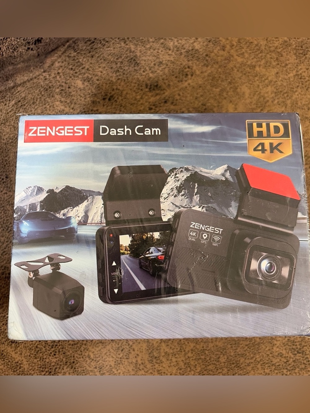 Dash Cam Front and Rear, 4K+1080P FHD Dual Camera with ADAS